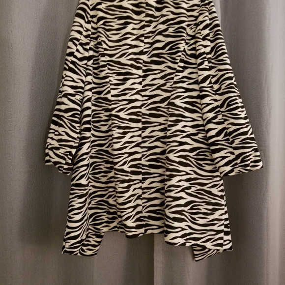 Dark Chocolate Zebra Striped Car Coat - Picture 3 of 3